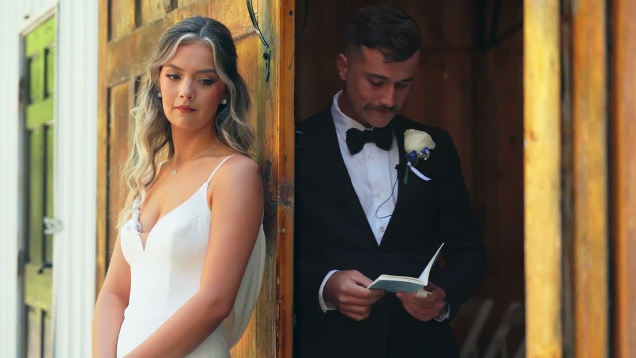 Sheldon & Garrett wedding film still